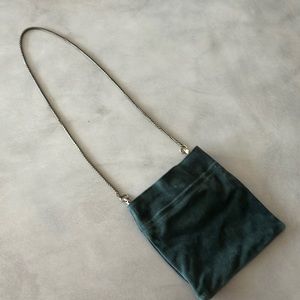 Slightly worn Free People dark green leather purse